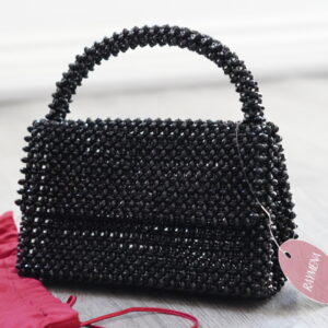 Raymena Black Beaded Handbag