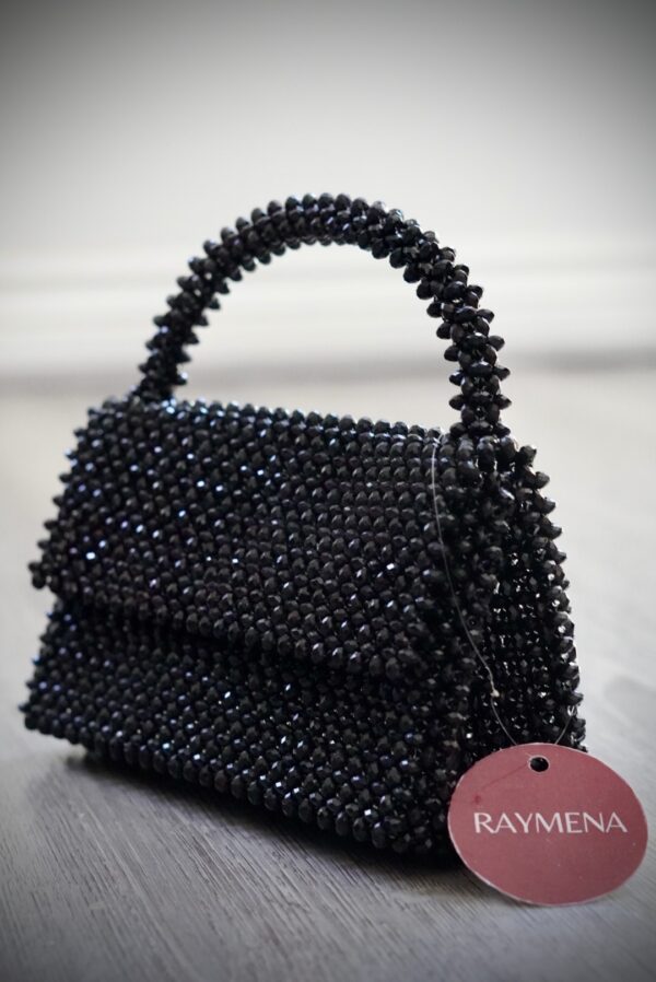 Raymena Black Beaded Handbag - Image 5