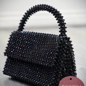 Raymena Black Beaded Handbag