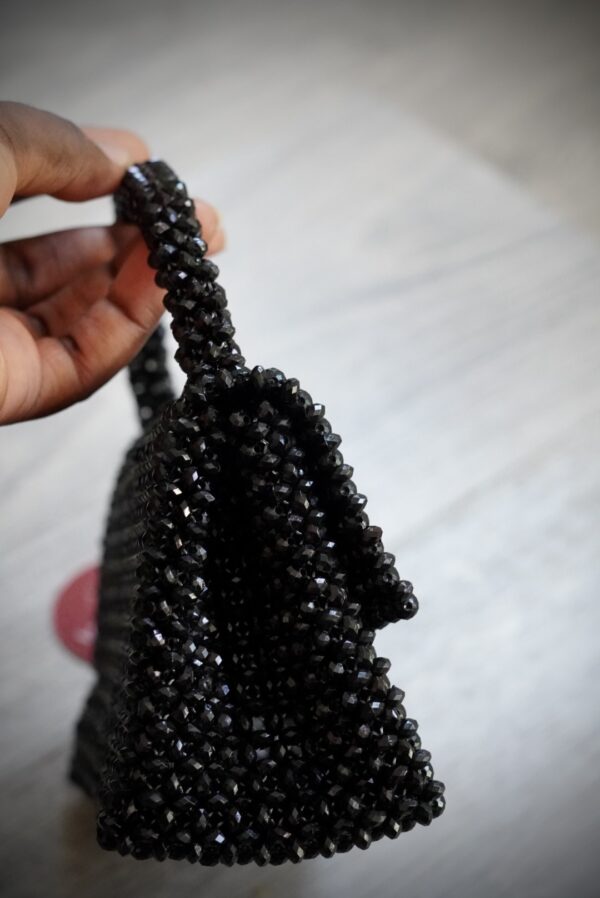 Raymena Black Beaded Handbag - Image 3